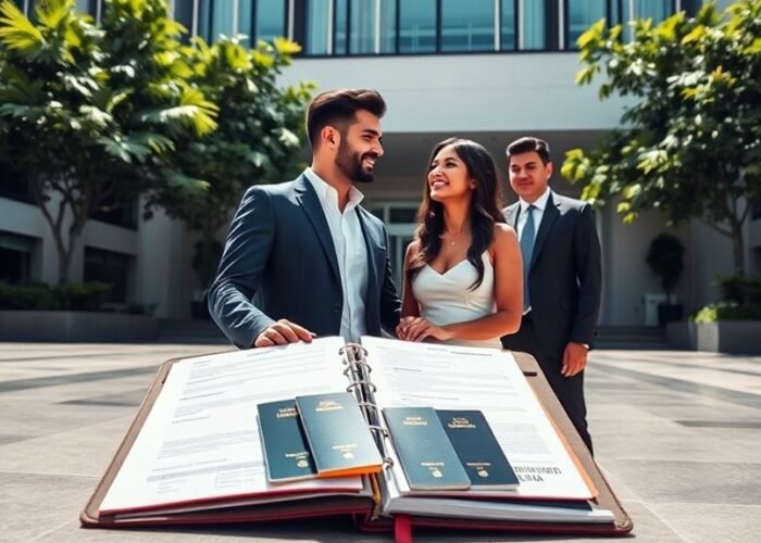 residência por meio de vínculo matrimonial