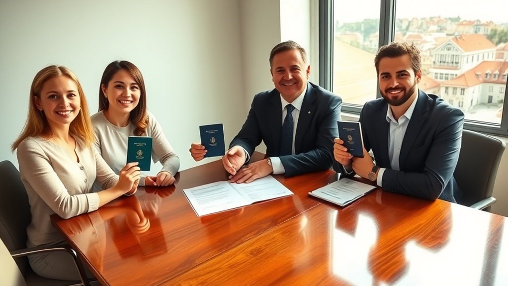 assistência bem-sucedida para renovação de residência