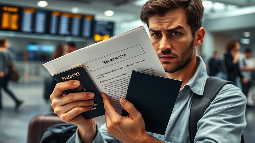 riscos de viagem sem aprovação