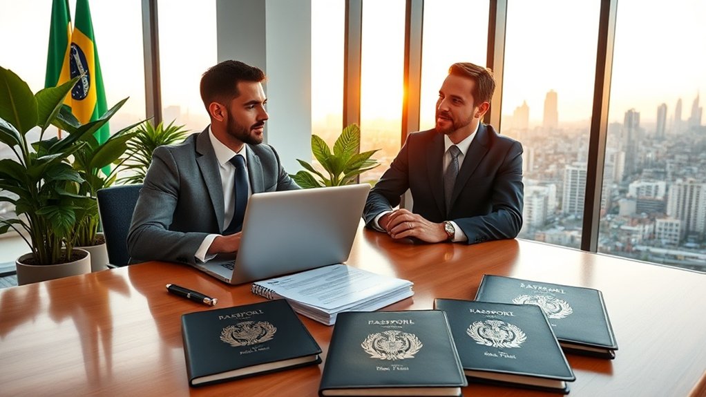 vistos de trabalho para o Brasil