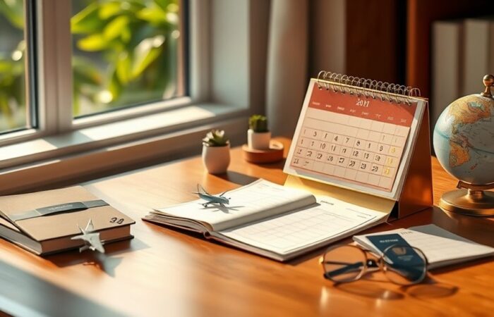 calendário anual de lembrete de migração