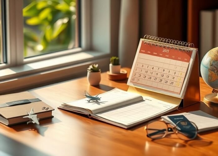 calendário anual de lembrete de migração