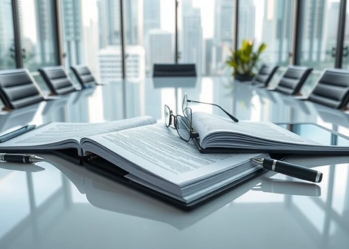 compilação de documentos legais bilíngue