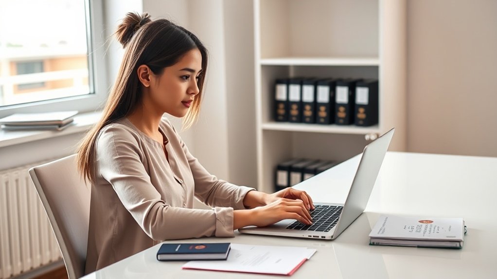 Preencher o pedido de visto de estudante