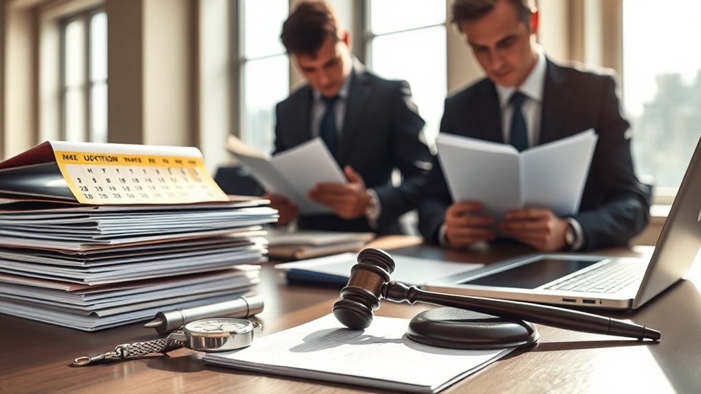 consciência de prazos críticos de leilão