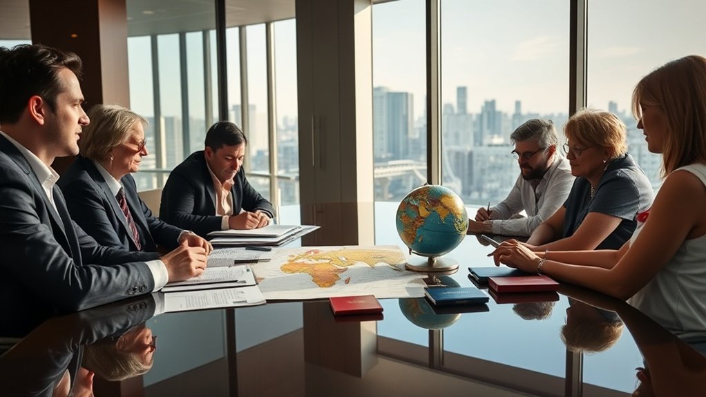 Procedimentos de navegação em herança transfronteiriça