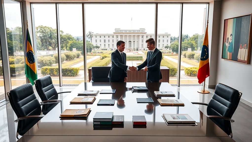 agência diplomática representação legal