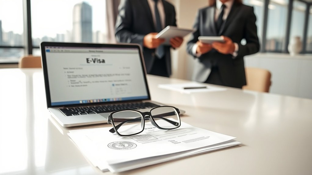 guia do processo de solicitação de visto eletrônico