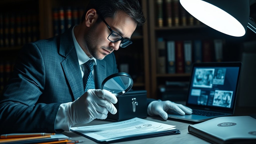 especialização em detecção de falsificações