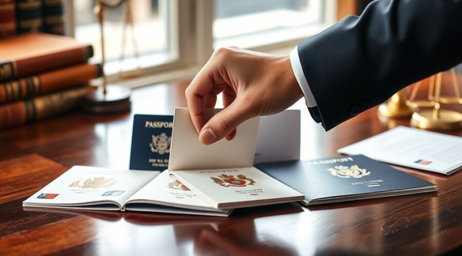 opções de imigração e passaporte