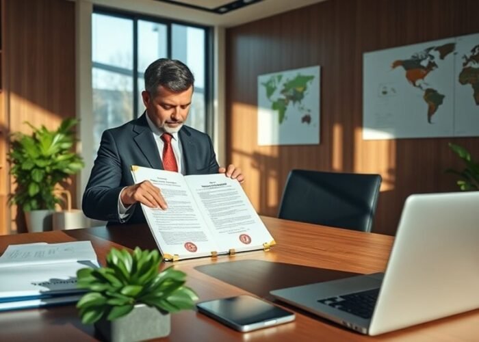 Contratos e cartas de imigração