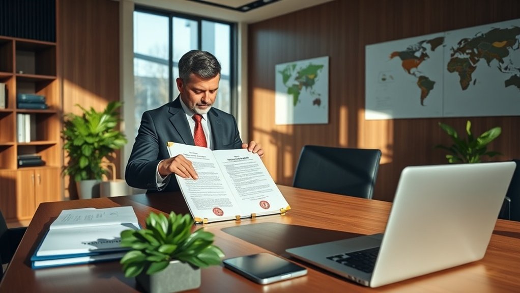 Contratos e cartas de imigração