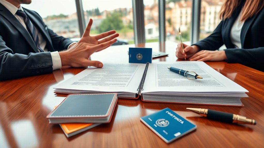 navegando pelo processo de autorização de trabalho