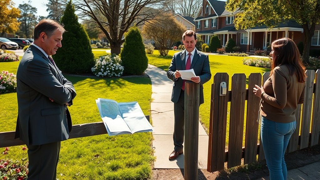 disputas de vizinhos sobre servidões