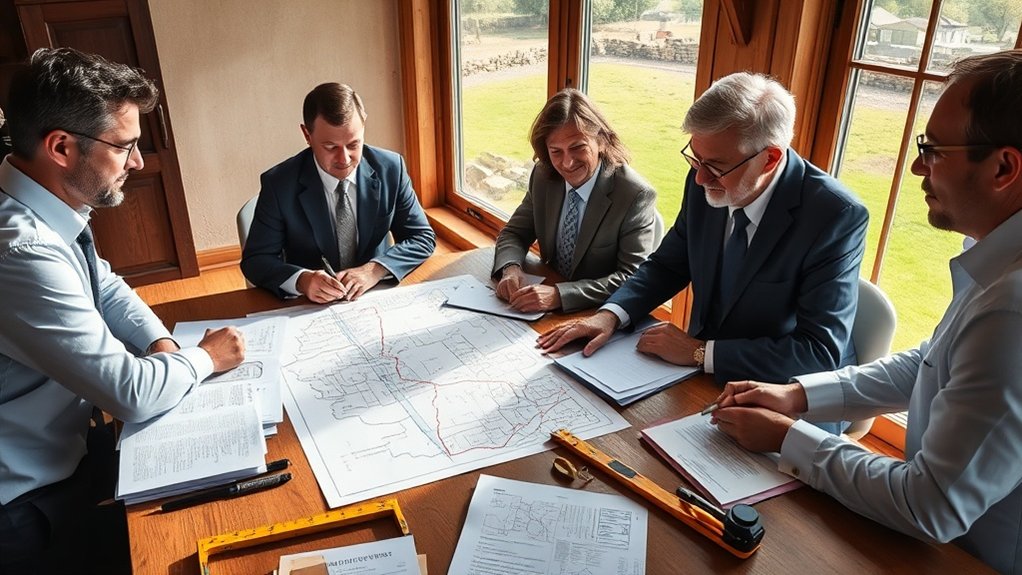 Limites de propriedade e direitos legais