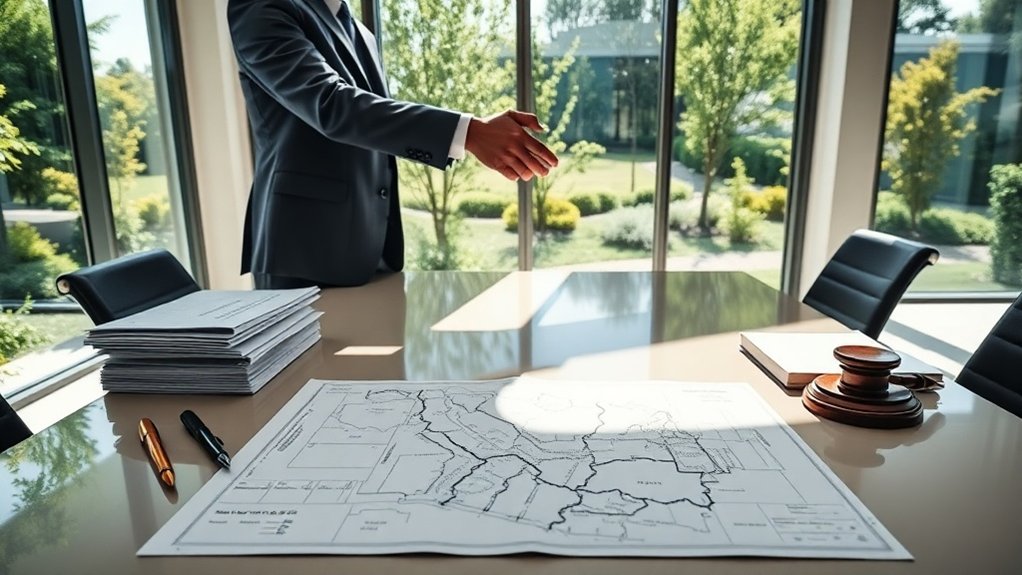 Regulamentos de acordo de limite de propriedade