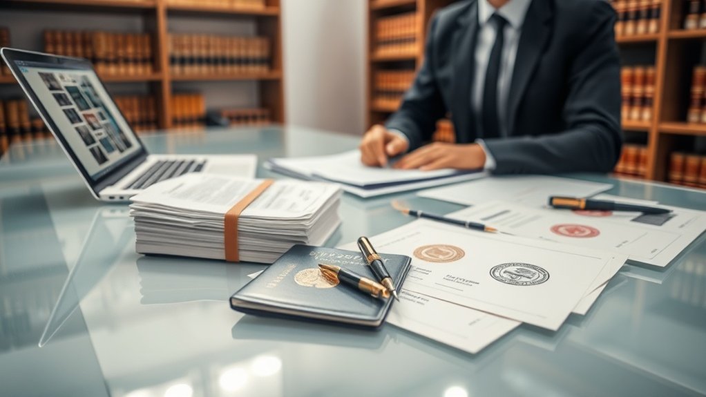 assistência necessária para documentação legal