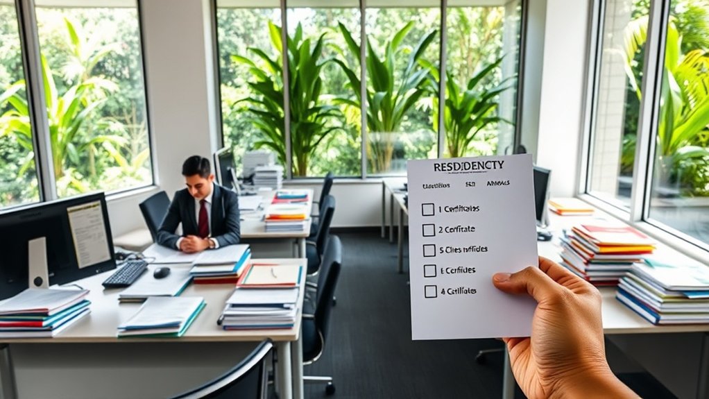 processo de solicitação de certidão de residência