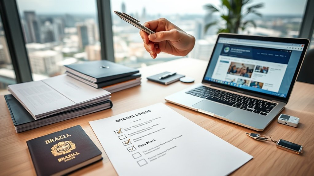 etapas do processo de solicitação de visto