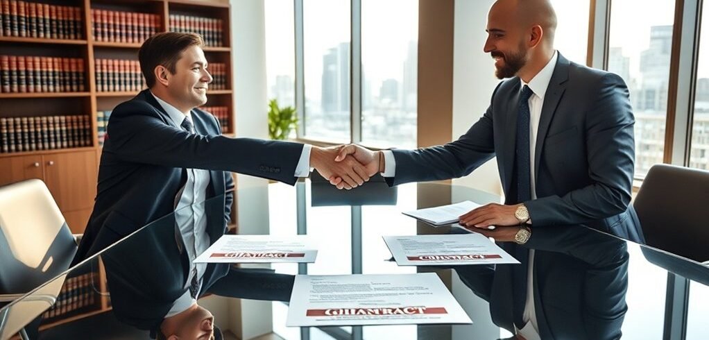 conformidade com o acordo de autorização de trabalho