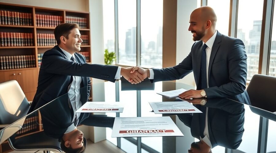 conformidade com o acordo de autorização de trabalho