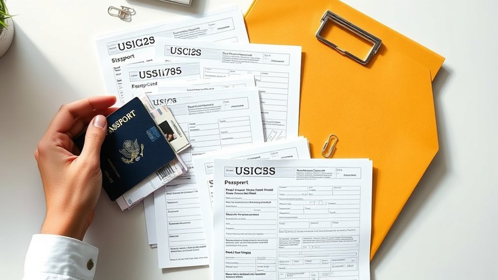envio preciso de formulários do USCIS