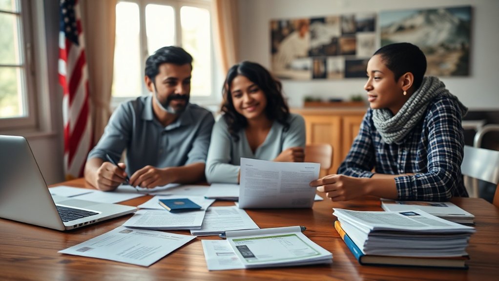 ajustando status nos EUA