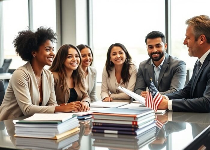 assistência para solicitação de visto americano