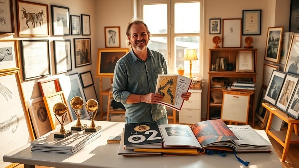 realizações artísticas e reconhecimento