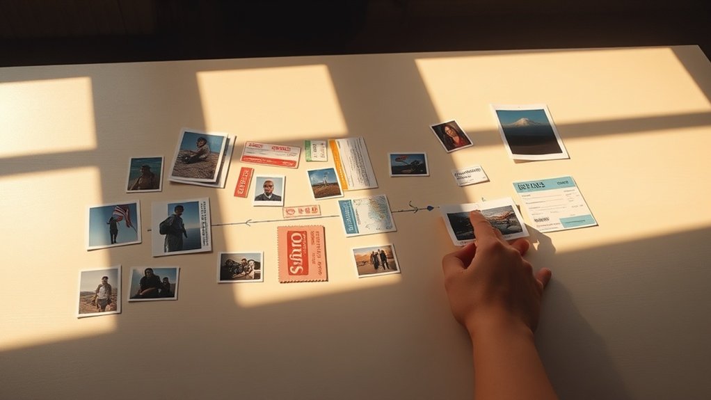 processo de organização de eventos cronológicos