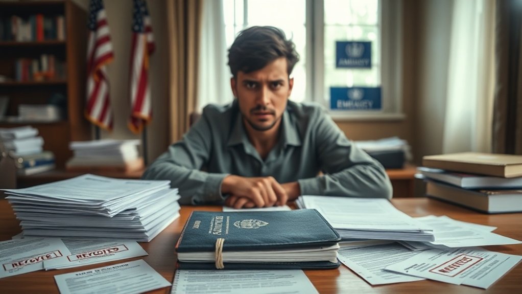 motivos comuns para a recusa de visto