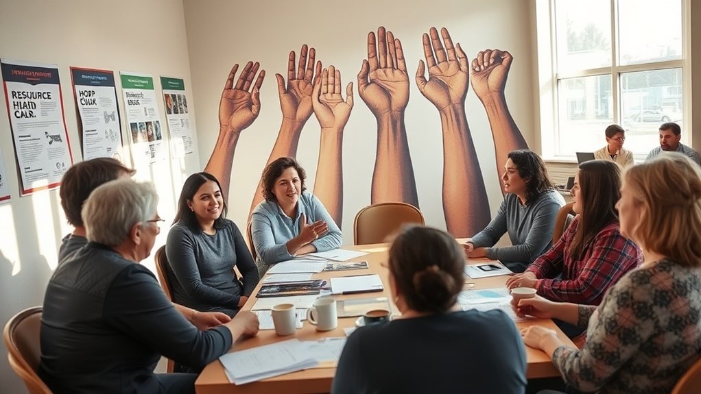 apoio comunitário para imigrantes