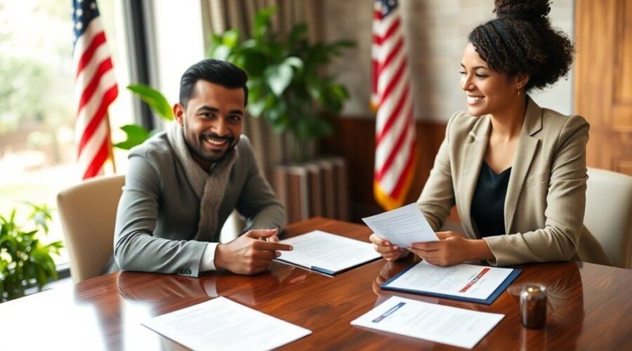 assistência completa para green card