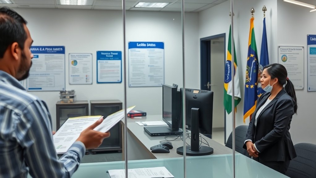 processo de verificação de documentos no consulado