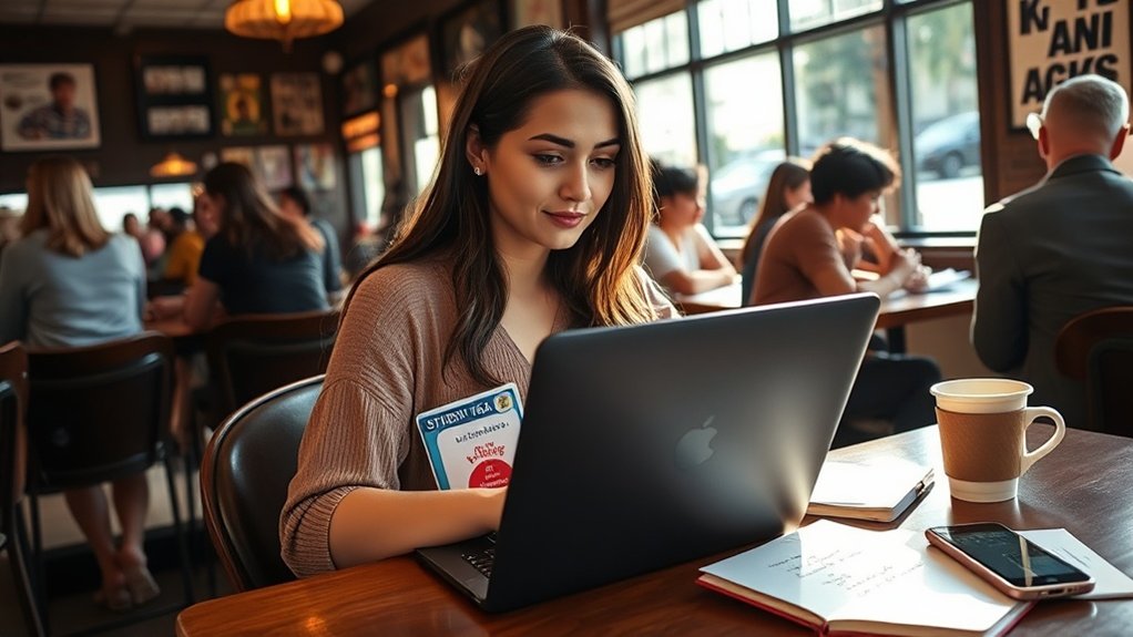 rotina diária de prática de inglês