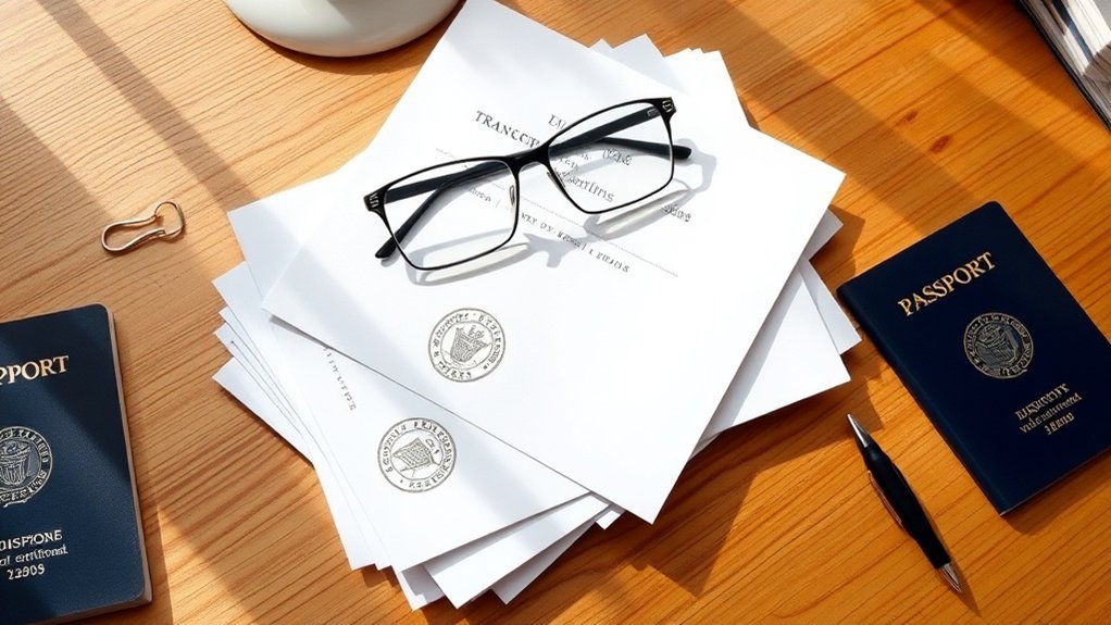 transcrições educacionais e diplomas