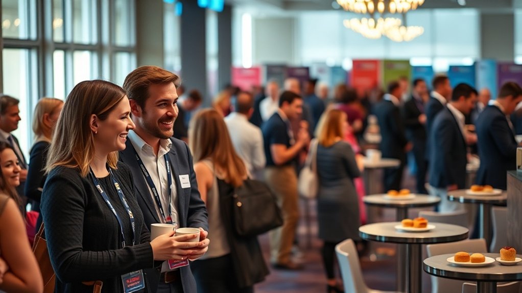 networking eficaz durante os intervalos