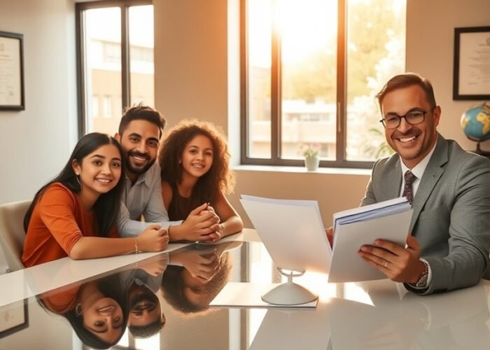 assistência jurídica para imigração familiar