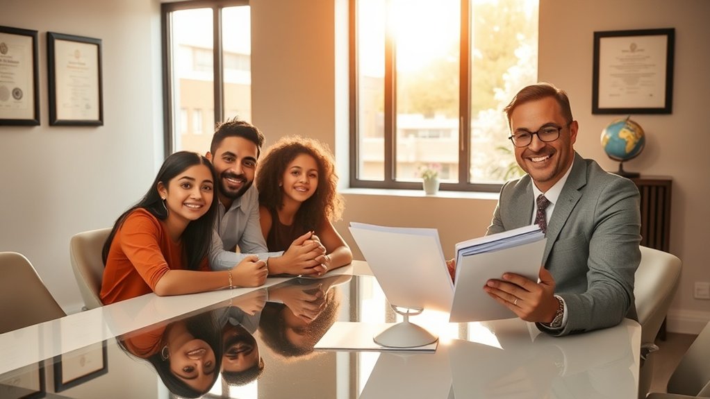 assistência jurídica para imigração familiar