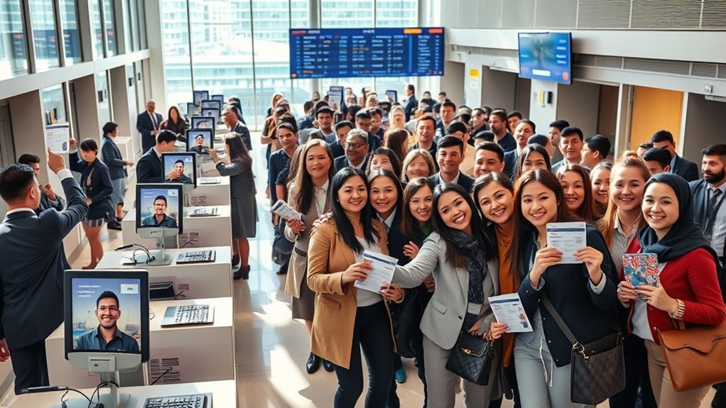 regiões com processamento de visto mais rápido