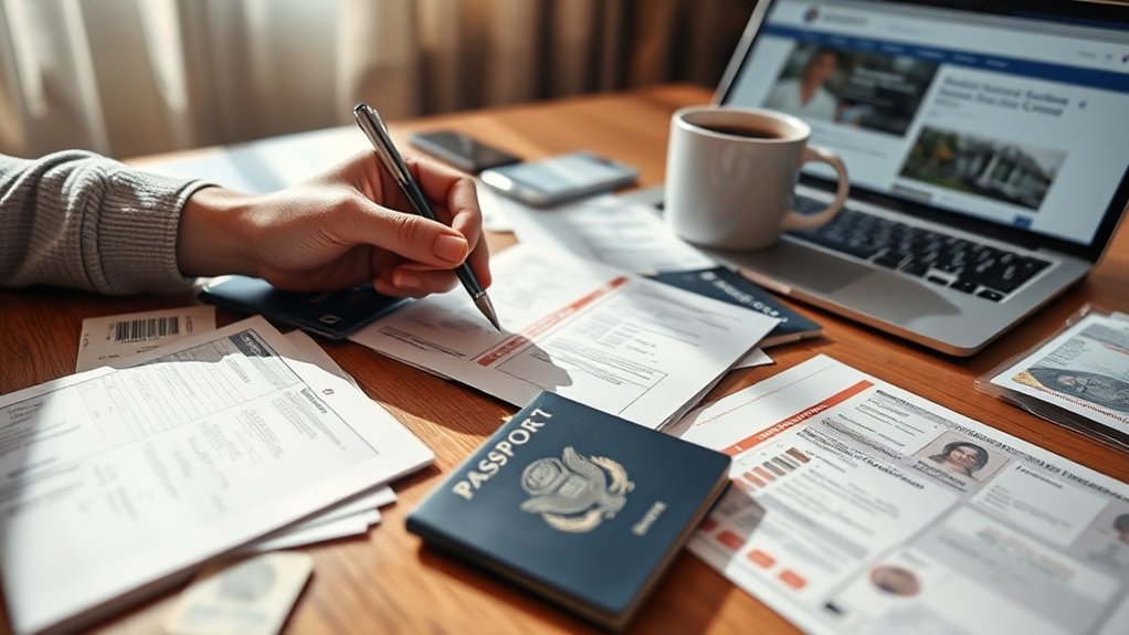 reunir documentos essenciais para o asilo