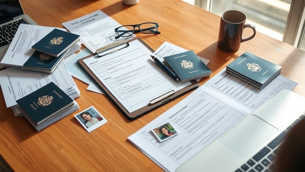 Reunir os documentos necessários para o visto