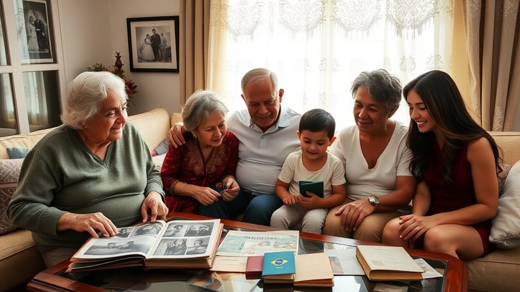 reunir documentos oficiais da família
