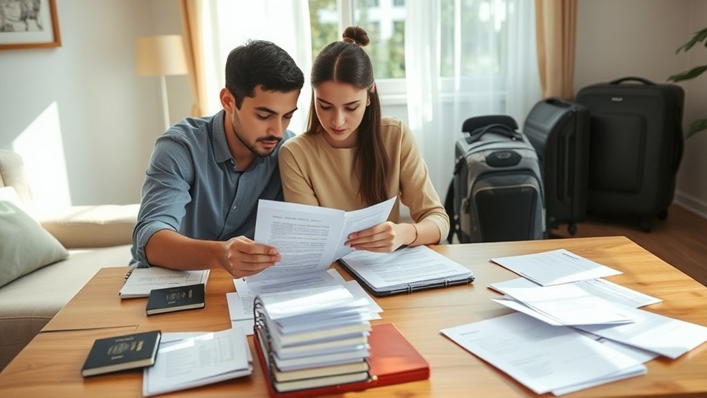 reunindo documentos para aplicação de aluguel
