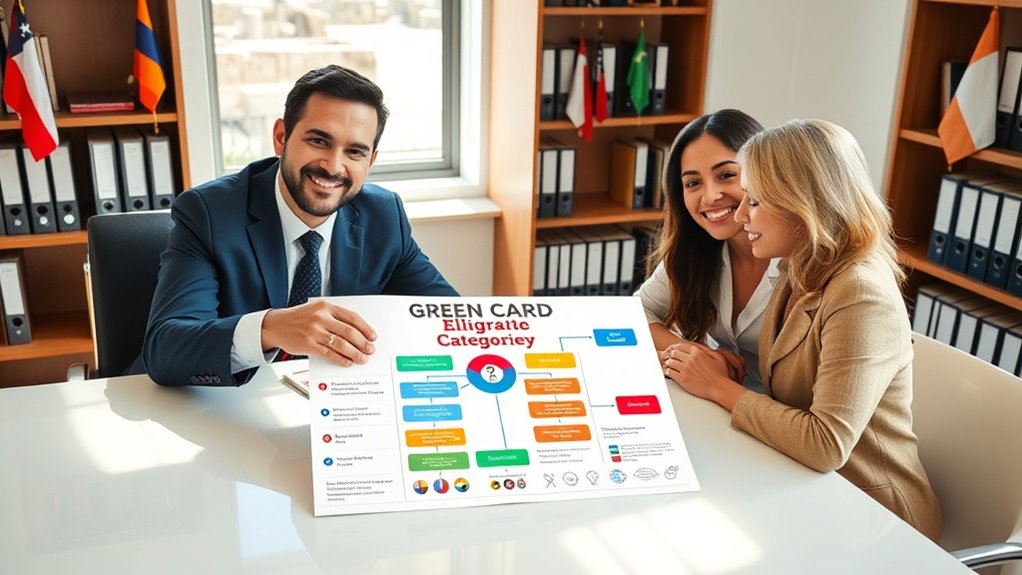 categorias de elegibilidade para o green card