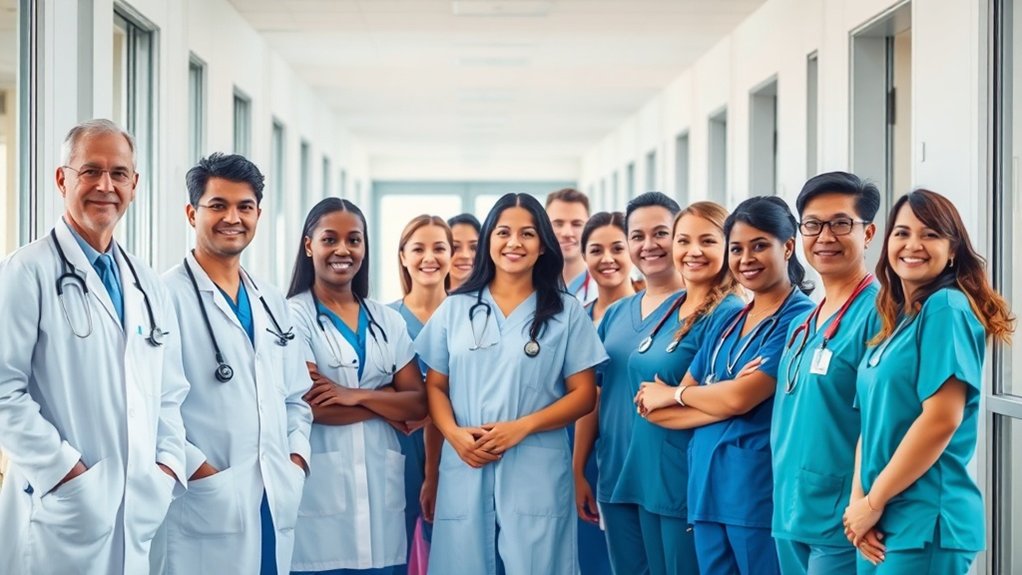 profissionais de saúde em demanda