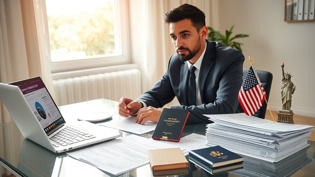 processo de preparação para pedido de imigração