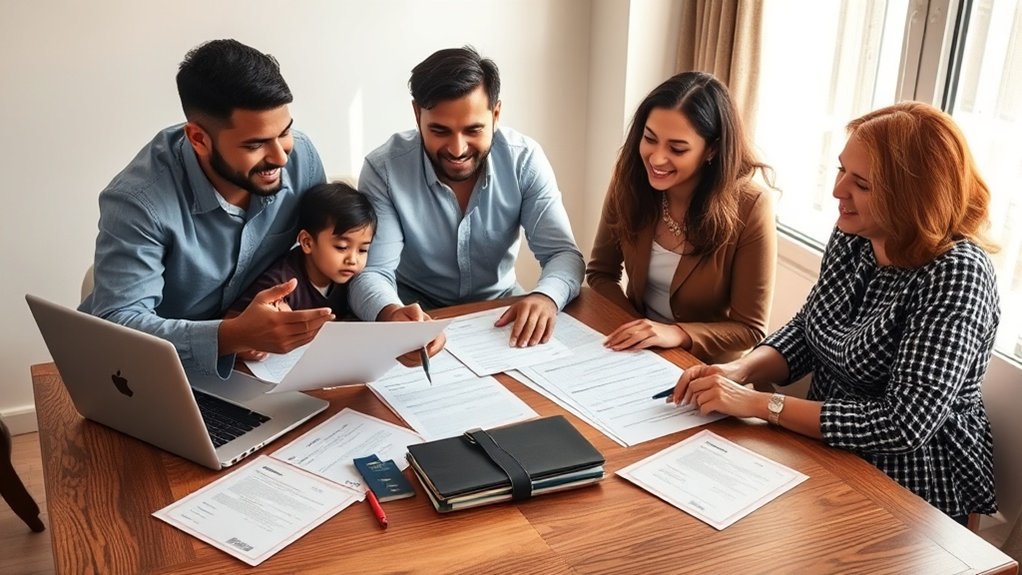assistência na gestão de documentos de imigração