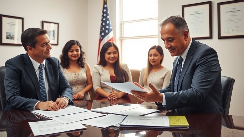 benefícios da representação legal em imigração