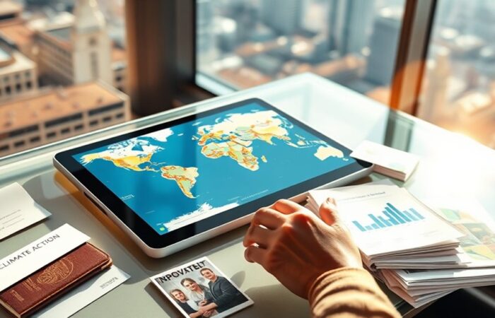 criação de portfólio de impacto internacional